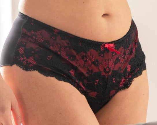 Amour Shorty - Black/Scarlett