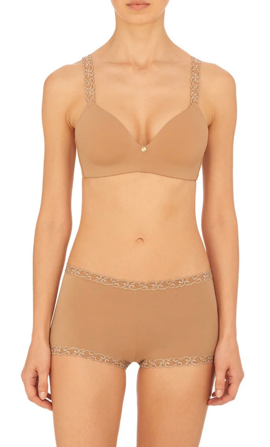 Pure Luxe Wireless Contour Bra - Café