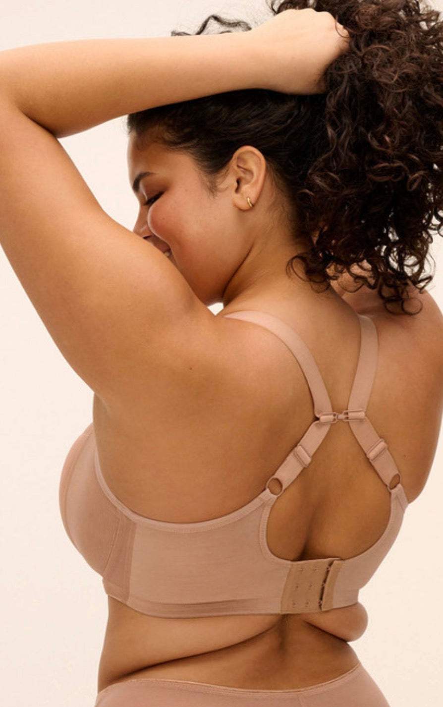 Matilda Underwire Plunge Bra - Café Au Lait