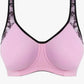 Sonic Underwire Moulded Sports Bra - Haze Purple Pink
