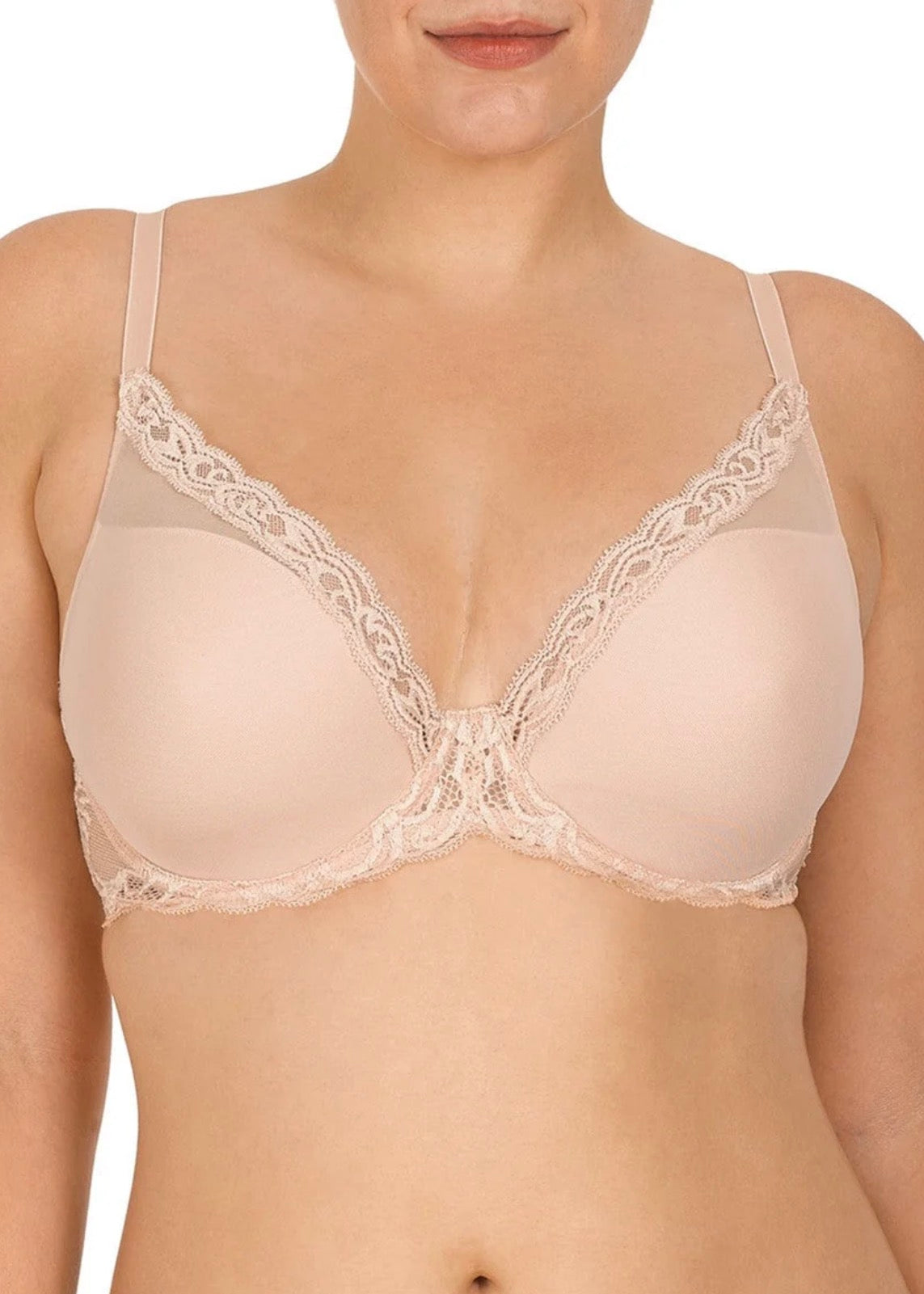 Feathers Plunge T-Shirt Bra - Cameo Rose