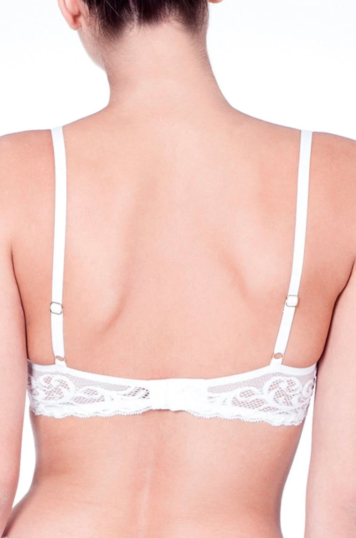 Feathers Plunge T-Shirt Bra - White