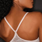 Lush Front Close Contour Underwire Bra - Rose/White