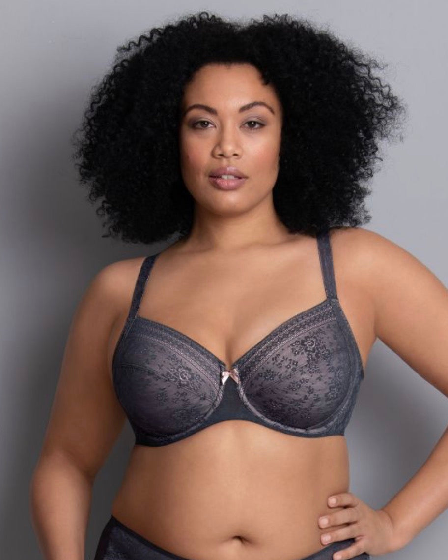 Fleur - Underwire Bra - Anthracite