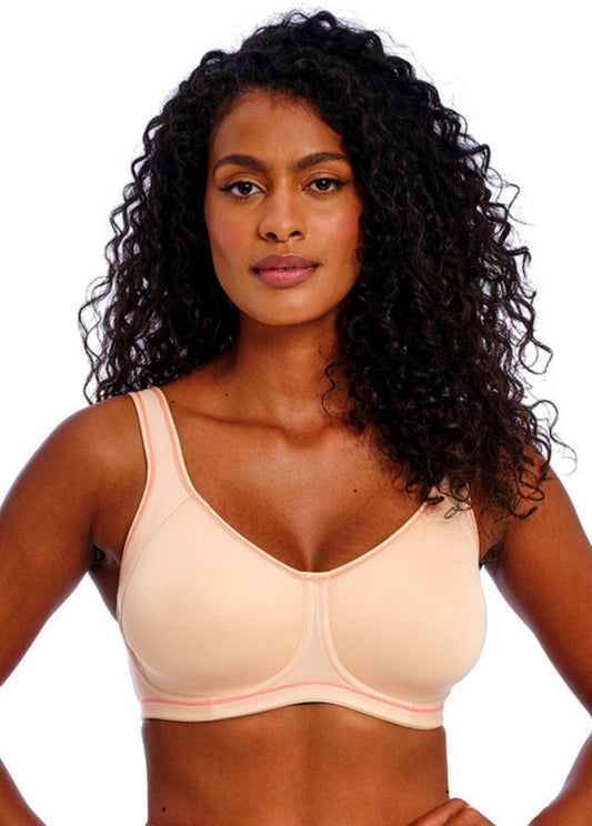 Sonic Underwire Moulded Sports Bra - Nude