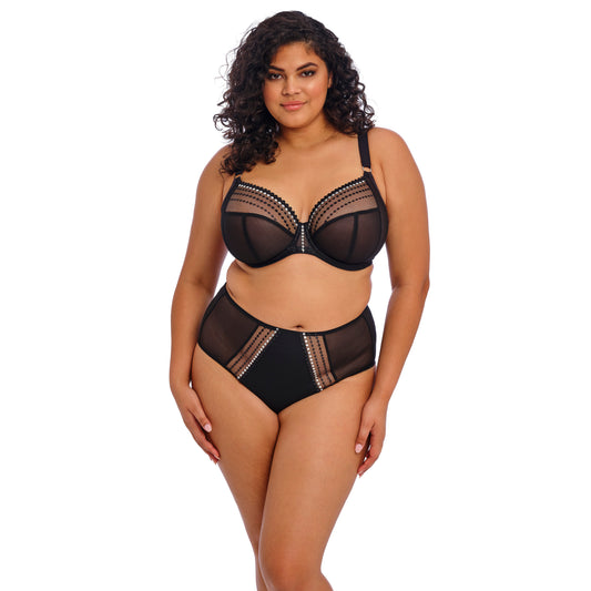Matilda Underwire Plunge Bra - Black