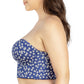 PARFAIT Dolly P50119 Women's Longline Strapless Bustier - Blue Daisy