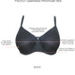 PARFAIT Pearl P60921 Women's Non-padded Seamless Minimizer Full Busted Bra - Black