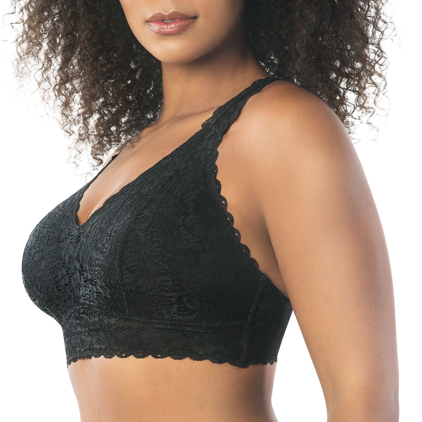 PARFAIT Adriana Curvy and Full Bust Supportive Wire-free Lace Bralette