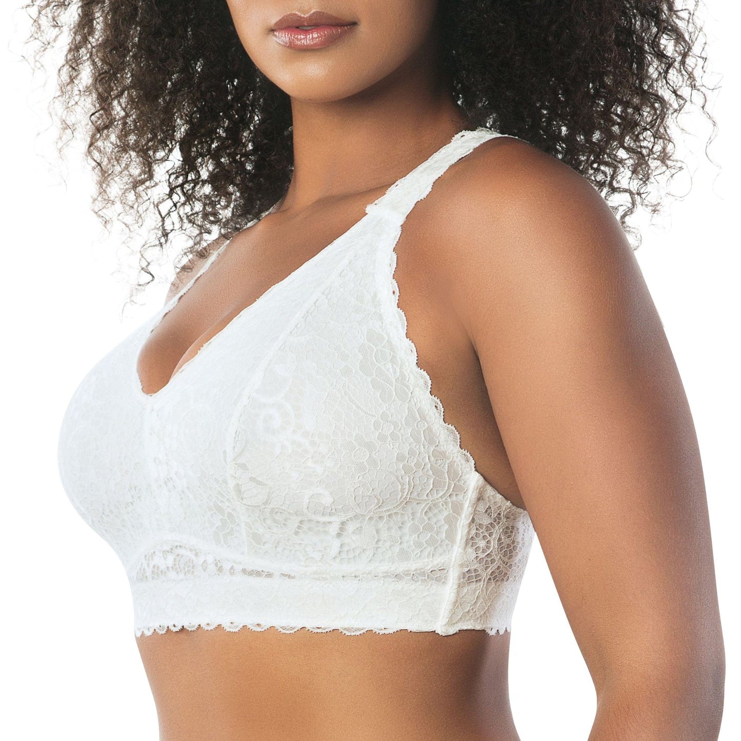 PARFAIT Adriana Curvy and Full Bust Supportive Wire-free Lace Bralette