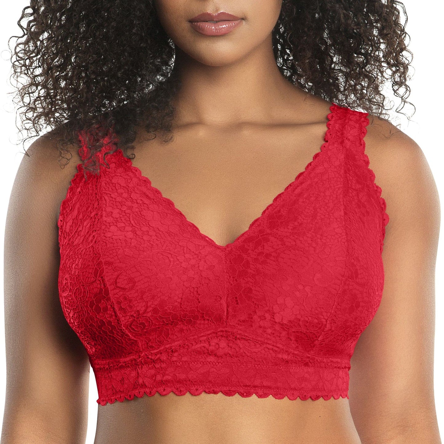 PARFAIT Adriana Curvy and Full Bust Supportive Wire-free Lace Bralette
