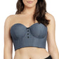 PARFAIT Dolly Denim P50118 Women's Longline Strapless Bustier - Dark Blue Denim