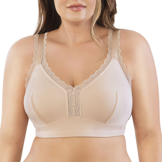 PARFAIT Dalis P5641 Women's Full Busted and Curvy Wire Free Bralette  - Bare