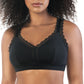 PARFAIT Dalis P5641 Women's Full Busted and Curvy Wire Free Bralette  - Black