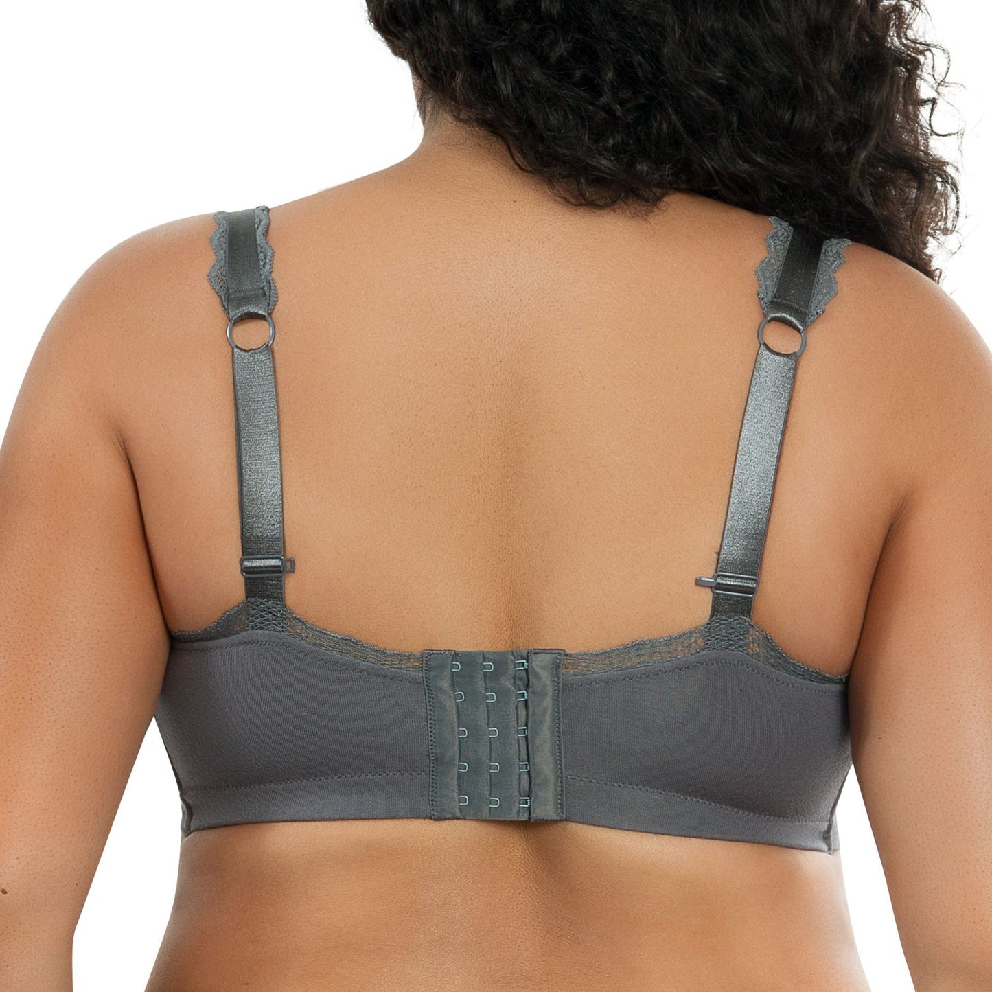 PARFAIT Dalis P5641 Women's Full Busted and Curvy Wire Free Bralette  - Charcoal