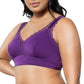 PARFAIT Dalis P5641 Women's Full Busted and Curvy Wire Free Bralette  - Amethyst