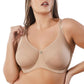 PARFAIT Enora P5272 Women's Full Bust Supportive Full Coverage Unlined Minimizer - E. Nude