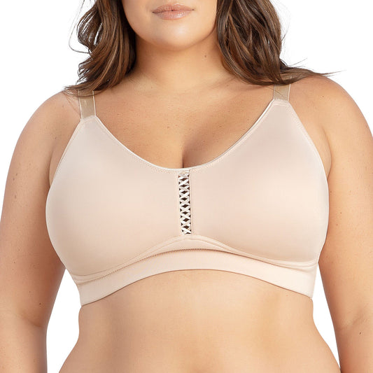 PARFAIT Erika P5861 Women Full Bust Smooth Seamless Wire-Free Bralette Bra  - Bare