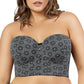 PARFAIT Marissa P50117 Women's Full Bust and Full Figure Strapless Longline Bra - Black Mosaic
