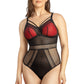 PARFAIT Mia Dot P6017 Women's Sexy Wire-free Bodysuit Lingerie - Black