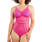 PARFAIT Mia Dot P6017 Women's Sexy Wire-free Bodysuit Lingerie - Bright Pink