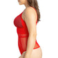 PARFAIT Mia Dot P6017 Women's Sexy Wire-free Bodysuit Lingerie - Racing Red