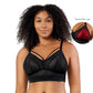 PARFAIT Mia Dot P6011 Women's Full Busted Lightly Padded Wire Free Bra - Black