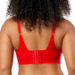 PARFAIT Mia Dot P6011 Women's Full Busted Lightly Padded Wire Free Bra - Racing Red