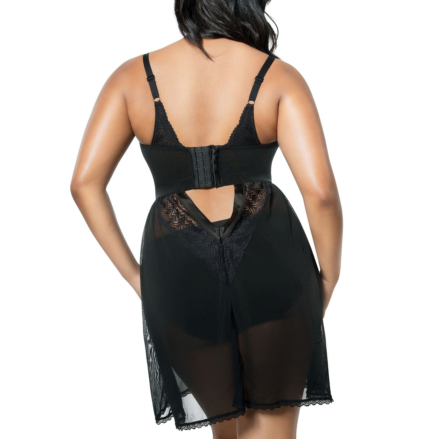 PARFAIT Mia Lace P5959 Women's Lingerie Wire-Free Chemise - Black