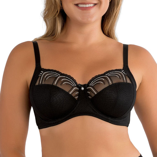 PARFAIT Pearl P60923 Women's Unlined Full Busted Bra - Black