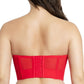 PARFAIT Shea P60671 Women's Full Bust and Full Figure Strapless Longline Bra - Racing Red