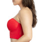 PARFAIT Shea P60671 Women's Full Bust and Full Figure Strapless Longline Bra - Racing Red