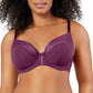 PARFAIT Shea P6062 Women's Full Bust Mesh Plunge Unlined Wired Bra - Blackberry