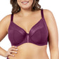 PARFAIT Shea P6062 Women's Full Bust Mesh Plunge Unlined Wired Bra - Blackberry