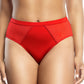 PARFAIT Micro Dressy PP306 French Cut High Waisted Sexy Sheer Panties - Racing Red