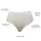 PARFAIT Cozy Brief PP5032 Cotton Like Fabric Full Coverage  - Pearl White