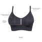 PARFAIT Erika P58611 Women Full Bust Smooth Seamless Wire-Free Nursing Bra - Black