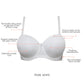 PARFAIT Elise P60915 Full Busted Strapless Bra - Pearl White