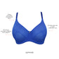 PARFAIT Enora P5272 Women's Full Bust Supportive Full Coverage Unlined Minimizer - Sapphire