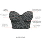 PARFAIT Marissa P50117 Women's Full Bust and Full Figure Strapless Longline Bra - Black Mosaic