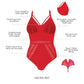 PARFAIT Mia Dot P6017 Women's Sexy Wire-free Bodysuit Lingerie - Racing Red