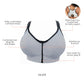PARFAIT Wave P6052 Women's Wire-Free Front Closure Sports Bra - Silver