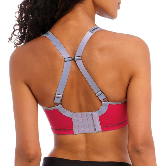 Sonic Underwire Moulded Sports Bra - Hot Crimson